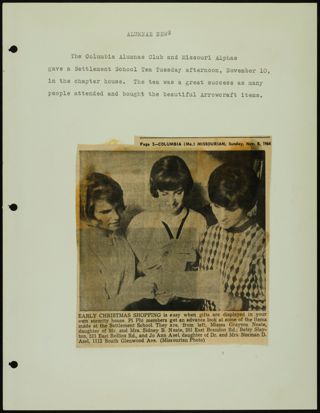 Missouri Alpha Chapter History Binder, 1964-1965, Page 69