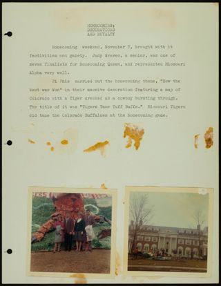 Missouri Alpha Chapter History Binder, 1964-1965, Page 27