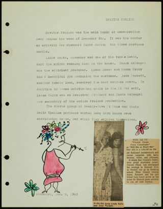 Missouri Alpha Chapter History Binder, 1963-1964, Page 71