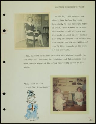 Missouri Alpha Chapter History Binder, 1963-1964, Page 129