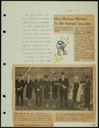 Missouri Alpha Chapter History Binder, 1963-1964, Page 87