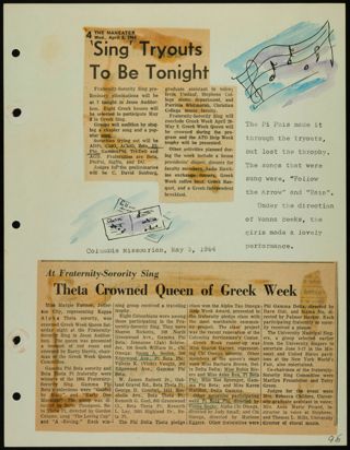 Missouri Alpha Chapter History Binder, 1963-1964, Page 207