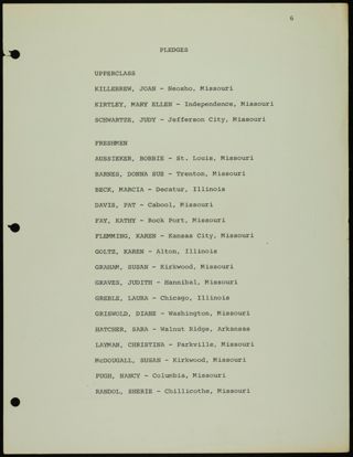 Missouri Alpha Chapter History Binder, 1961-1962, Page 45