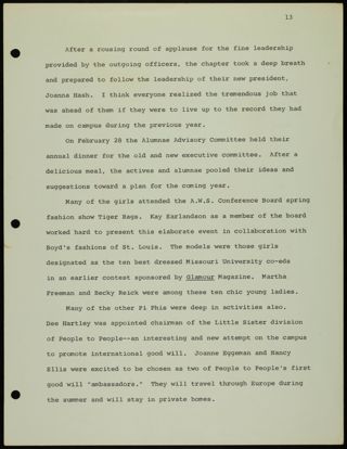 Missouri Alpha Chapter History Binder, 1961-1962, Page 59