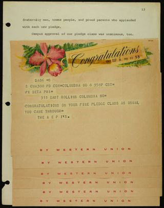 Missouri Alpha Chapter History Binder, 1961-1962, Page 29