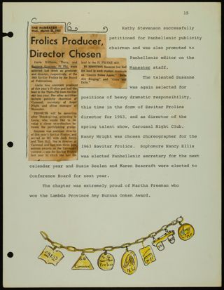 Missouri Alpha Chapter History Binder, 1961-1962, Page 63