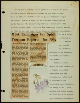 Missouri Alpha Chapter History Binder, 1961-1962, Page 31