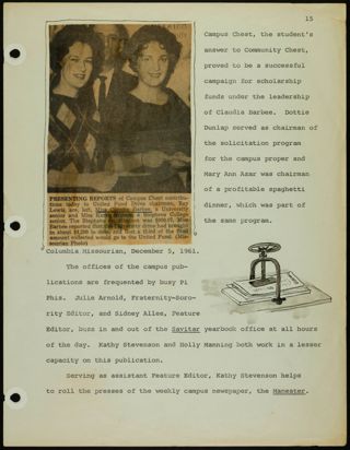 Missouri Alpha Chapter History Binder, 1961-1962, Page 33