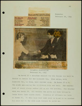 Missouri Alpha Chapter History Binder, 1959-1961, Page 281