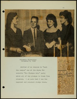 Missouri Alpha Chapter History Binder, 1959-1961, Page 49