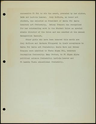 Missouri Alpha Chapter History Binder, 1959-1961, Page 139