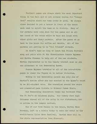 Missouri Alpha Chapter History Binder, 1959-1961, Page 53