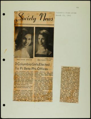 Missouri Alpha Chapter History Binder, 1959-1961, Page 283