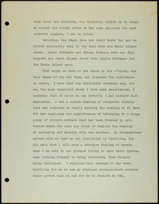 Missouri Alpha Chapter History Binder, 1959-1961, Page 133