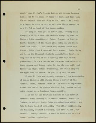 Missouri Alpha Chapter History Binder, 1959-1961, Page 47