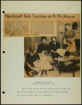 Missouri Alpha Chapter History Binder, 1959-1961, Page 77