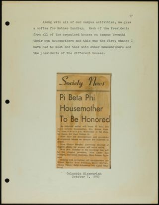 Missouri Alpha Chapter History Binder, 1959-1961, Page 51