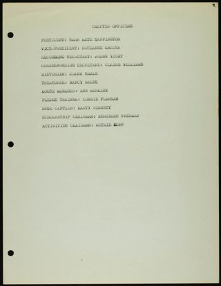 Missouri Alpha Chapter History Binder, 1956-1957, Page 65