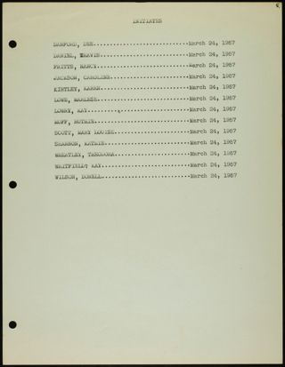 Missouri Alpha Chapter History Binder, 1956-1957, Page 69