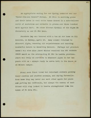Missouri Alpha Chapter History Binder, 1956-1957, Page 109