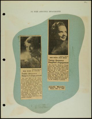 Missouri Alpha Chapter History Binder, 1955-1956, Page 59