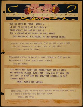 Missouri Alpha Chapter History Binder, 1955-1956, Page 29