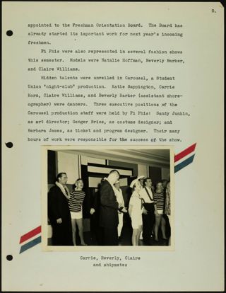 Missouri Alpha Chapter History Binder, 1955-1956, Page 87