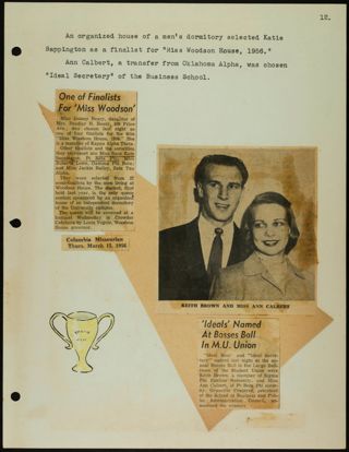 Missouri Alpha Chapter History Binder, 1955-1956, Page 93