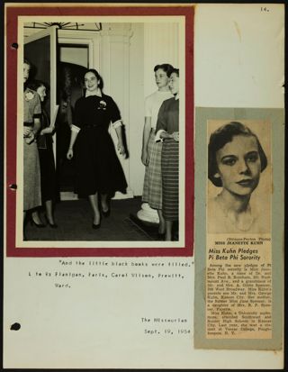 Missouri Alpha Chapter History Binder, 1953-1955, Page 137