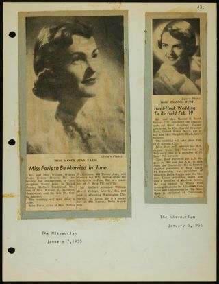 Missouri Alpha Chapter History Binder, 1953-1955, Page 197