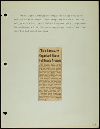 Missouri Alpha Chapter History Binder, 1953-1955, Page 59