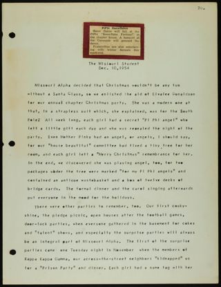 Missouri Alpha Chapter History Binder, 1953-1955, Page 161
