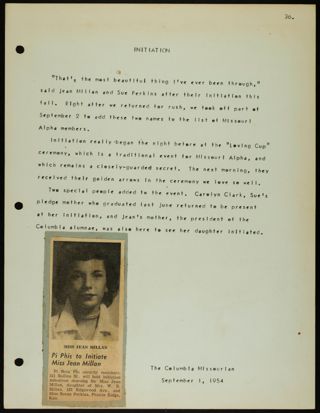 Missouri Alpha Chapter History Binder, 1953-1955, Page 181