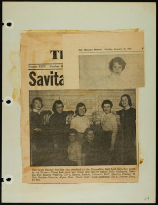 Missouri Alpha Chapter History Binder, 1953-1955, Page 39