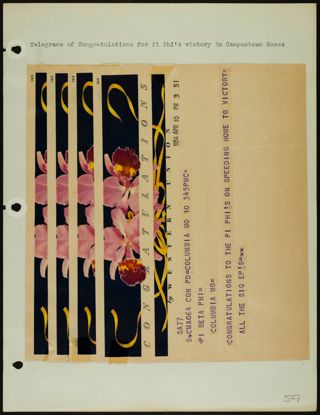 Missouri Alpha Chapter History Binder, 1953-1955, Page 109