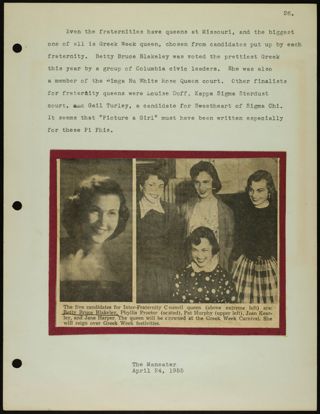 Missouri Alpha Chapter History Binder, 1953-1955, Page 253