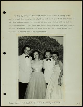 Missouri Alpha Chapter History Binder, 1953-1955, Page 55