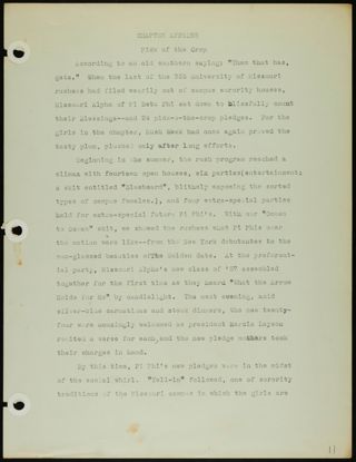 Missouri Alpha Chapter History Binder, 1953-1955, Page 21