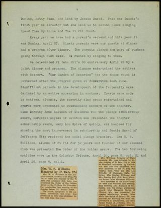 Missouri Alpha Chapter History Binder, 1947-1951, Page 7