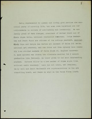 Missouri Alpha Chapter History Binder, 1947-1951, Page 99