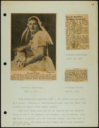 Missouri Alpha Chapter History Binder, 1947-1951, Page 231