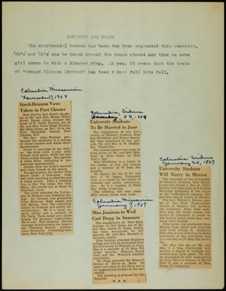 Missouri Alpha Chapter History Binder, 1947-1951, Page 61