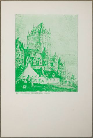 Chateau Frontenac, Luncheon Menu, June 27, 1956