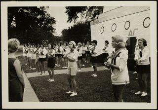 Beta Psi New Members Performing Photograph
