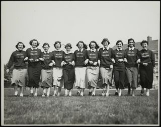 Alpha Mu Chapter Members Involved in Campus Sports Photograph