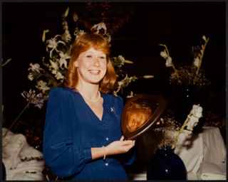 Rachel McDougal With Roberta Abernethy Award Photograph, 1984