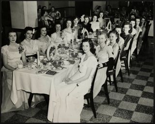 Gamma Beta Initiates at Installation Banquet Photograph, March 22, 1947