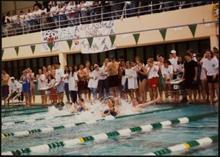Swimmers Competing at the Zeta Rho Chapter Anchor Splash® Photograph, February 26, 1994