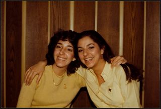 Delta Upsilon Chapter Members and Sisters Beth Slyby and Julie Slyby Photograph