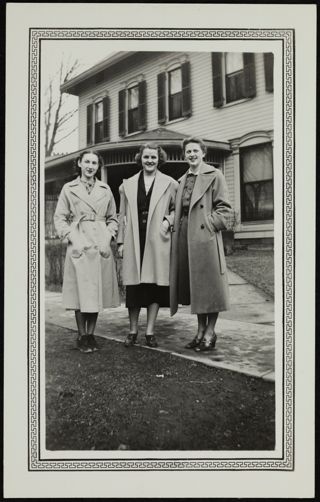 Christian, LeRow, and Winsor in Winter Coats Photograph